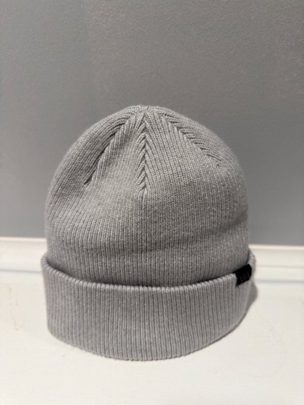 VRST Men's Ribbed Beanie- Color: Light Heather Grey